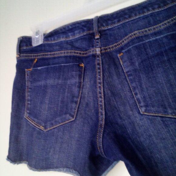 Mossimo Shorts Women 10 Mid Rise Midi Denim Blue - Picture 13 of 14